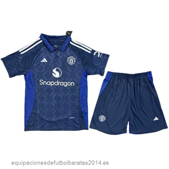 Nuevo 2ª Conjunto De Hombre Manchester United 24/25 Azul Baratas